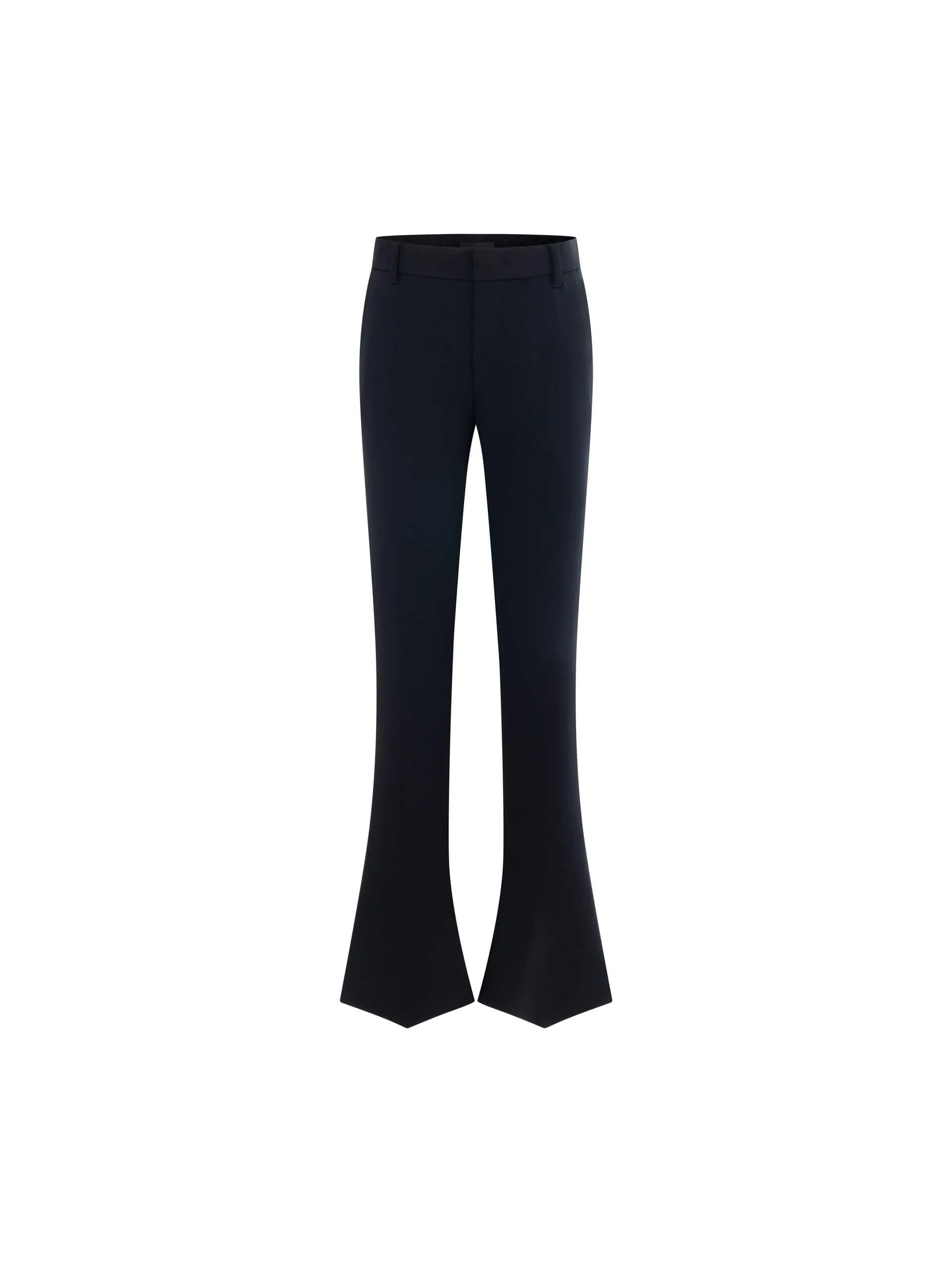 Pointed Hem Tailored Pants