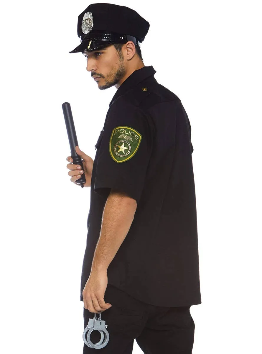 Policeman Deluxe Mens Fancy Dress Costume