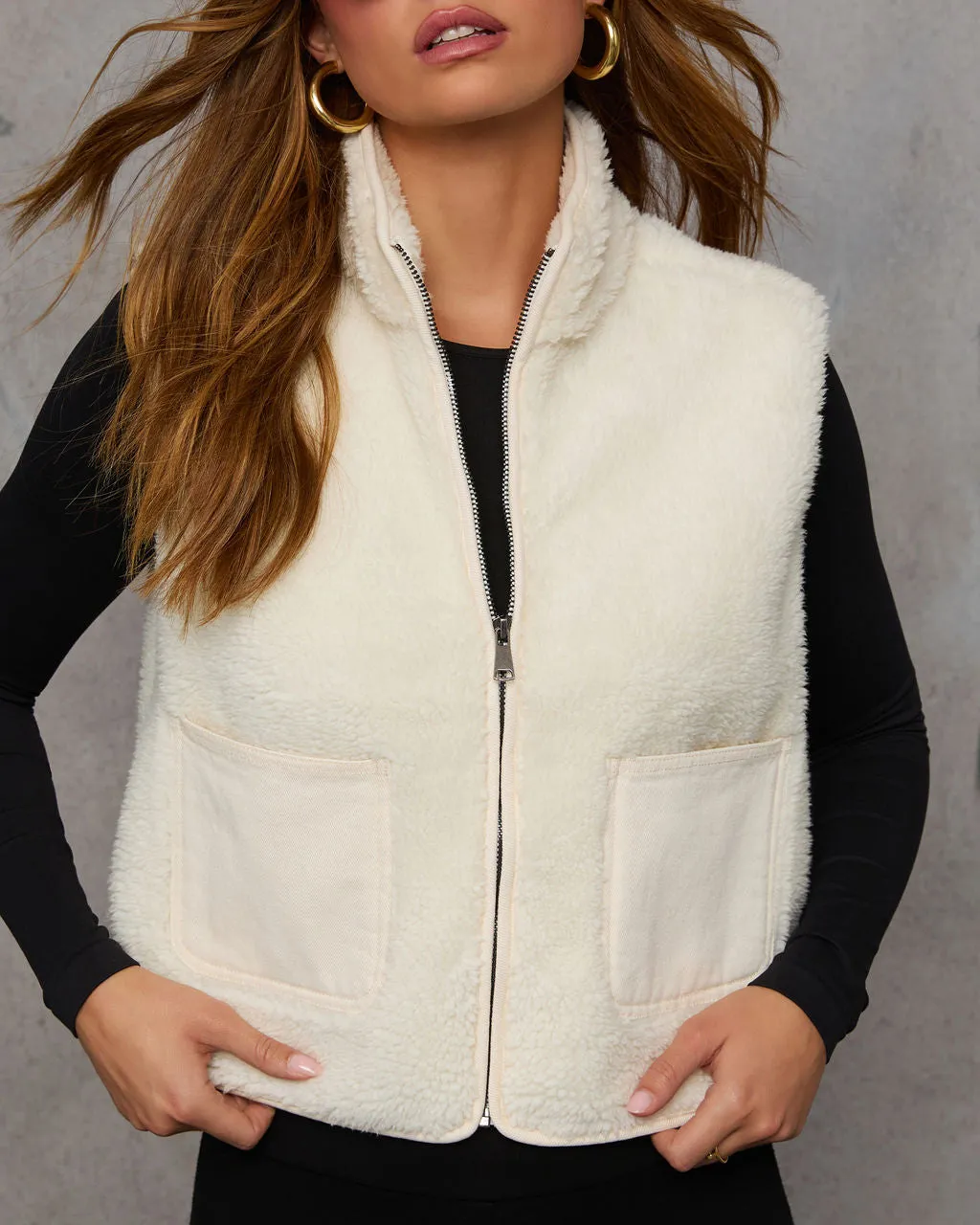 Preppy Feels Sherpa Vest