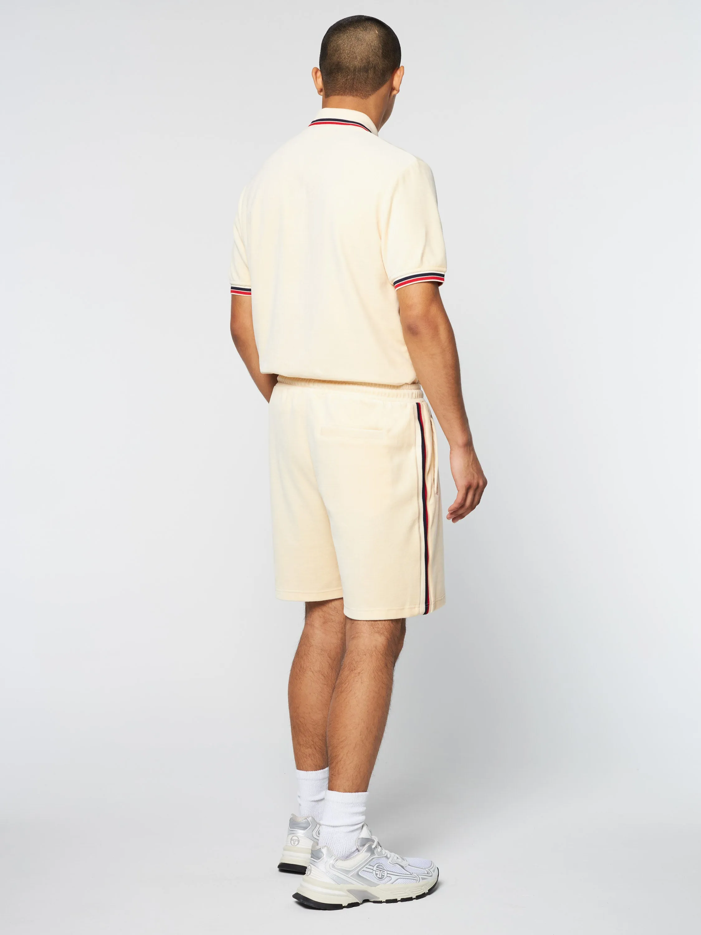 Primo Velour Short- Pearl Ivory