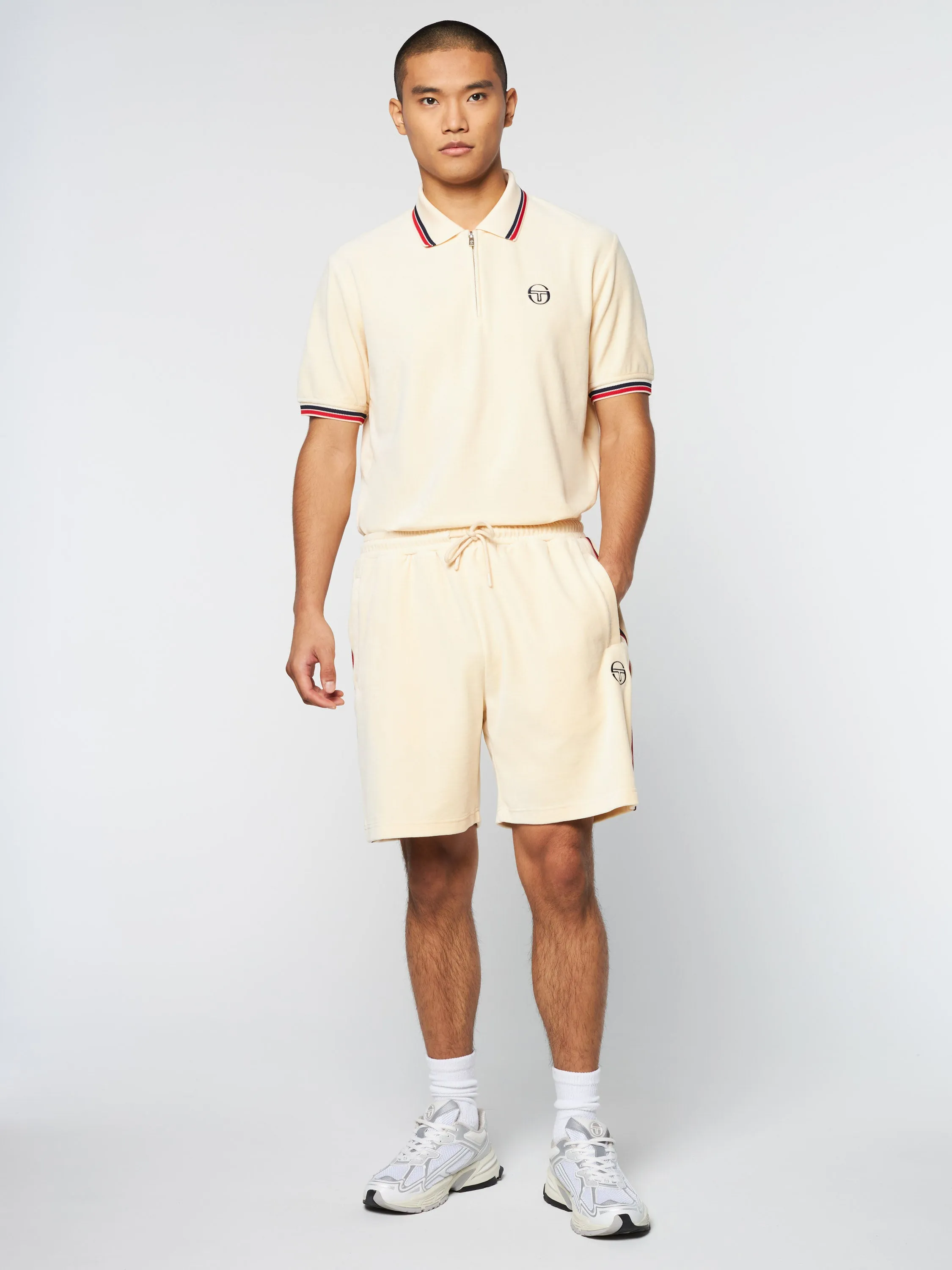 Primo Velour Short- Pearl Ivory