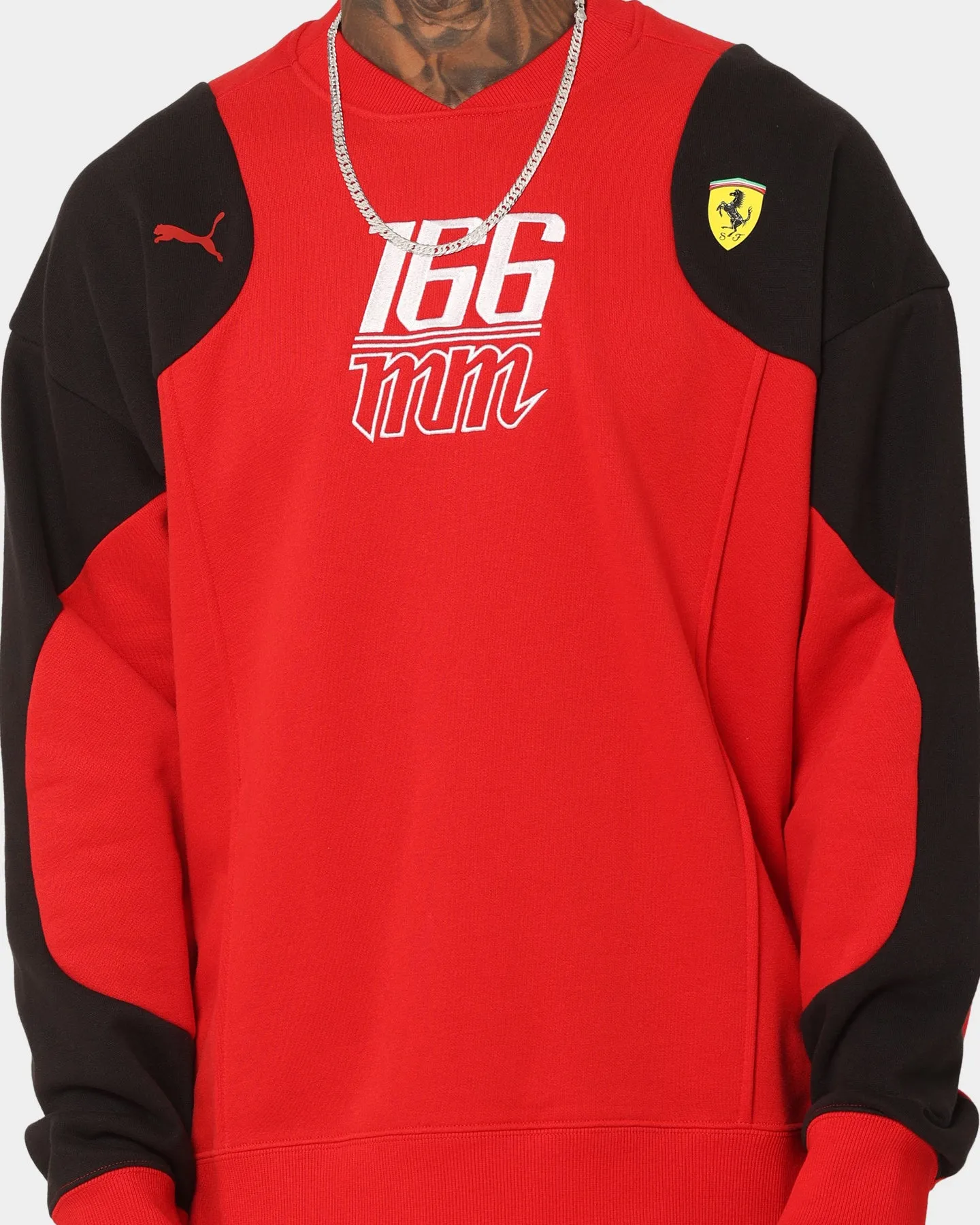 Puma X Ferrari Motorsports Race Statement Sweat Crewneck Rosso Corsa