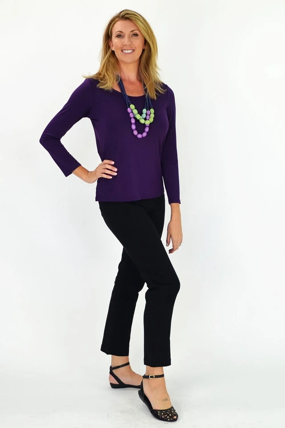 Purple Long Sleeve Basic