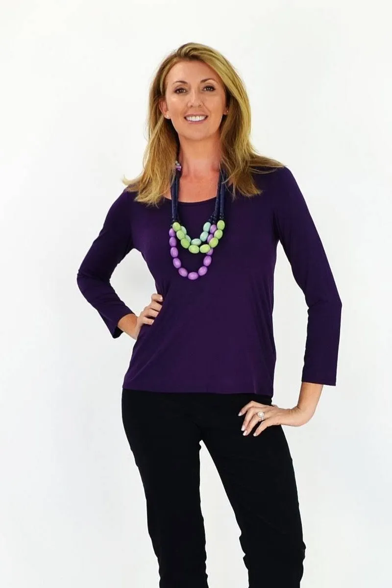 Purple Long Sleeve Basic