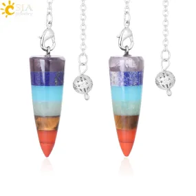 Rainbow 7 Chakra Pendulum