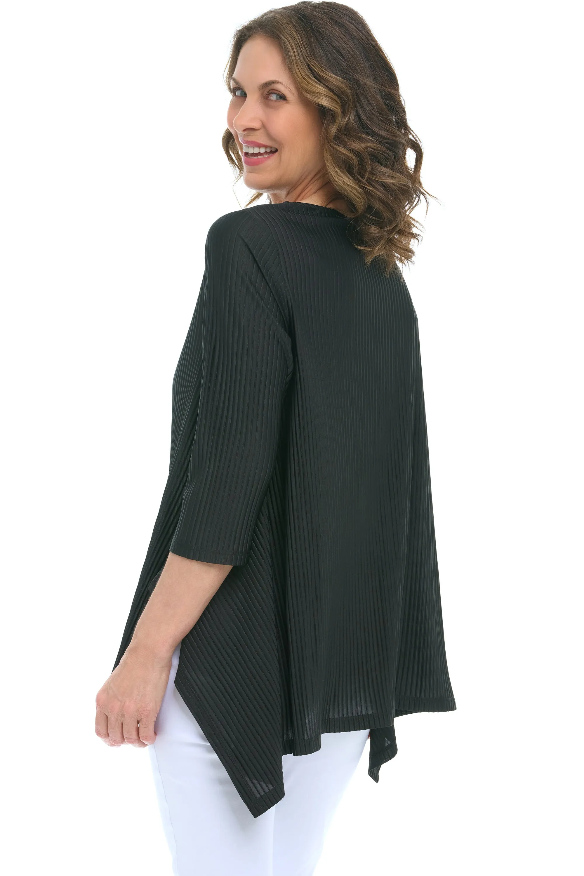 Reanna Tres Chic Pleated  Top