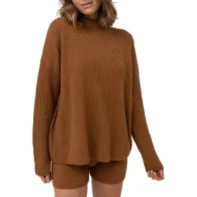 RHYTHM KNIT JUMPER - CARAMEL