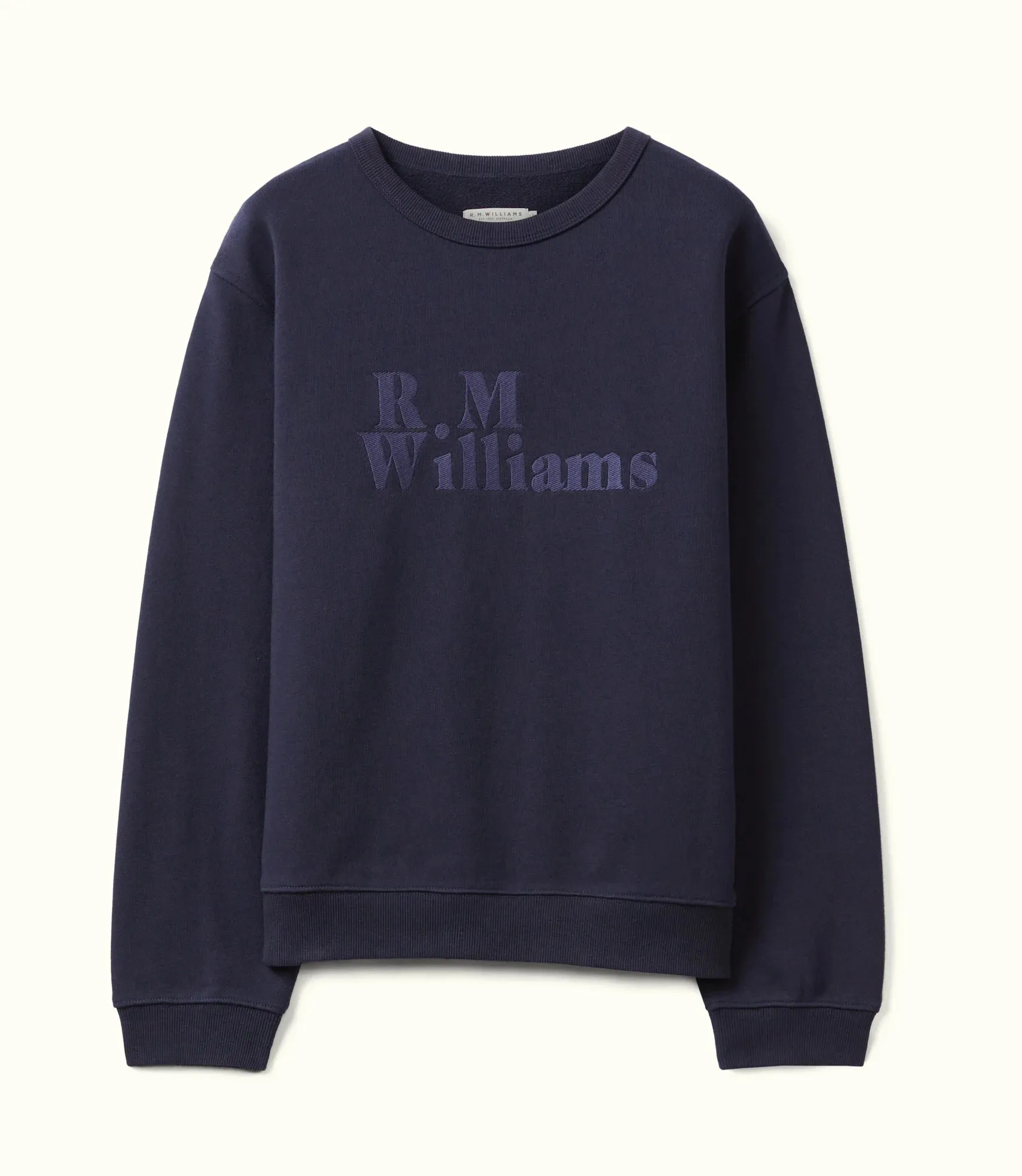 R.M.Williams - Bold Heritage Crewneck Sweatshirt - Navy