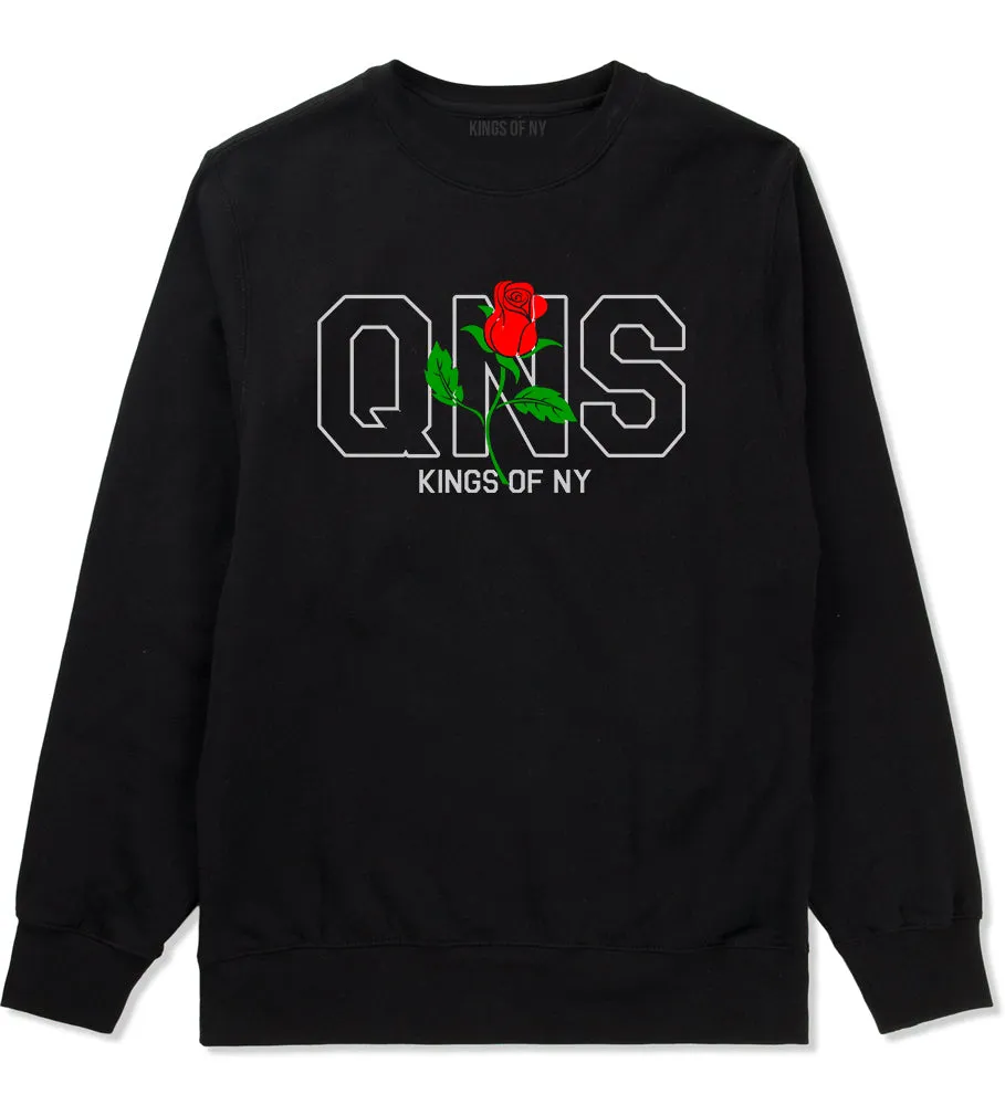 Rose QNS Queens Kings Of NY Mens Crewneck Sweatshirt