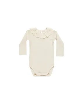 Ruffle Collar Bodysuit | Natural