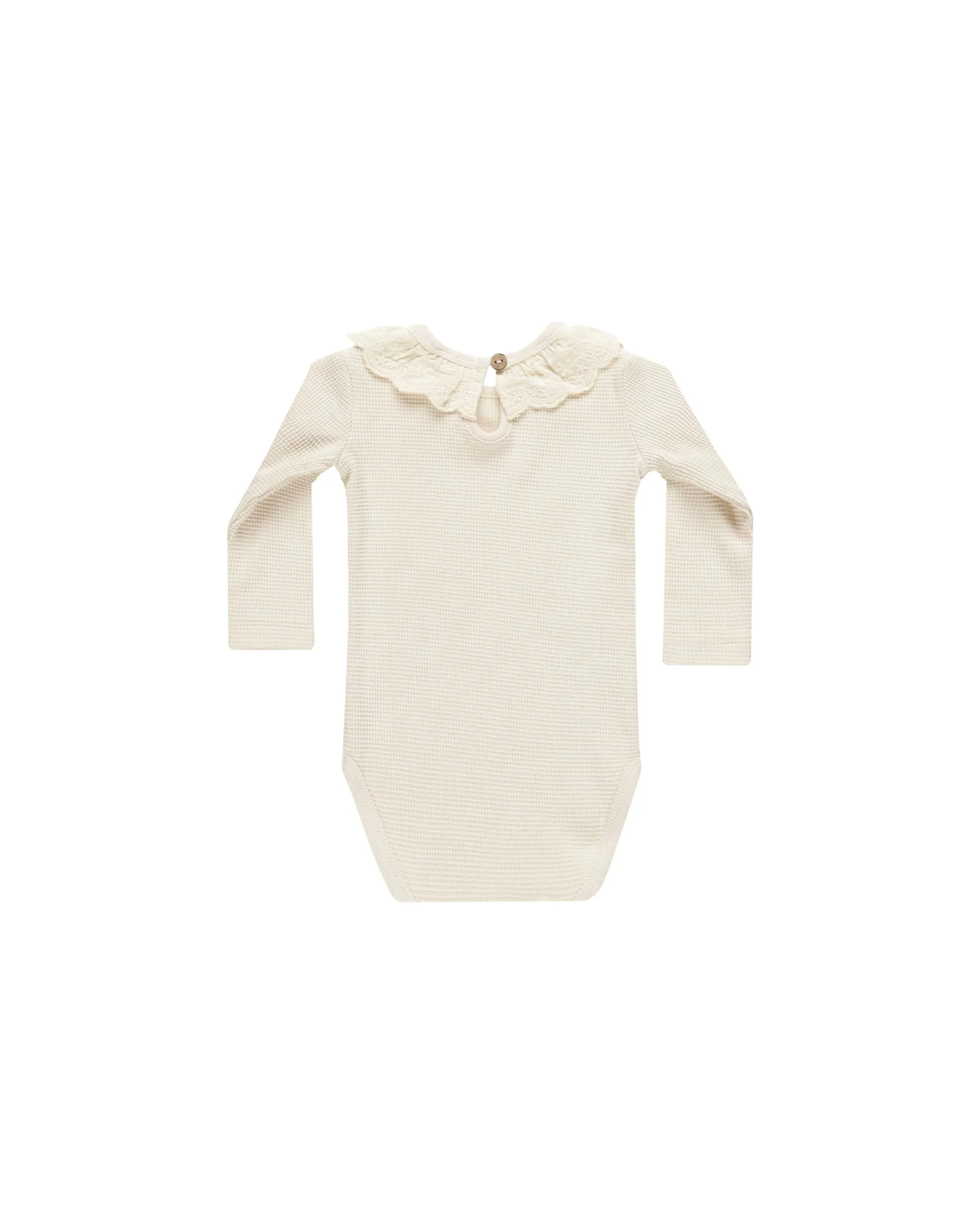 Ruffle Collar Bodysuit | Natural