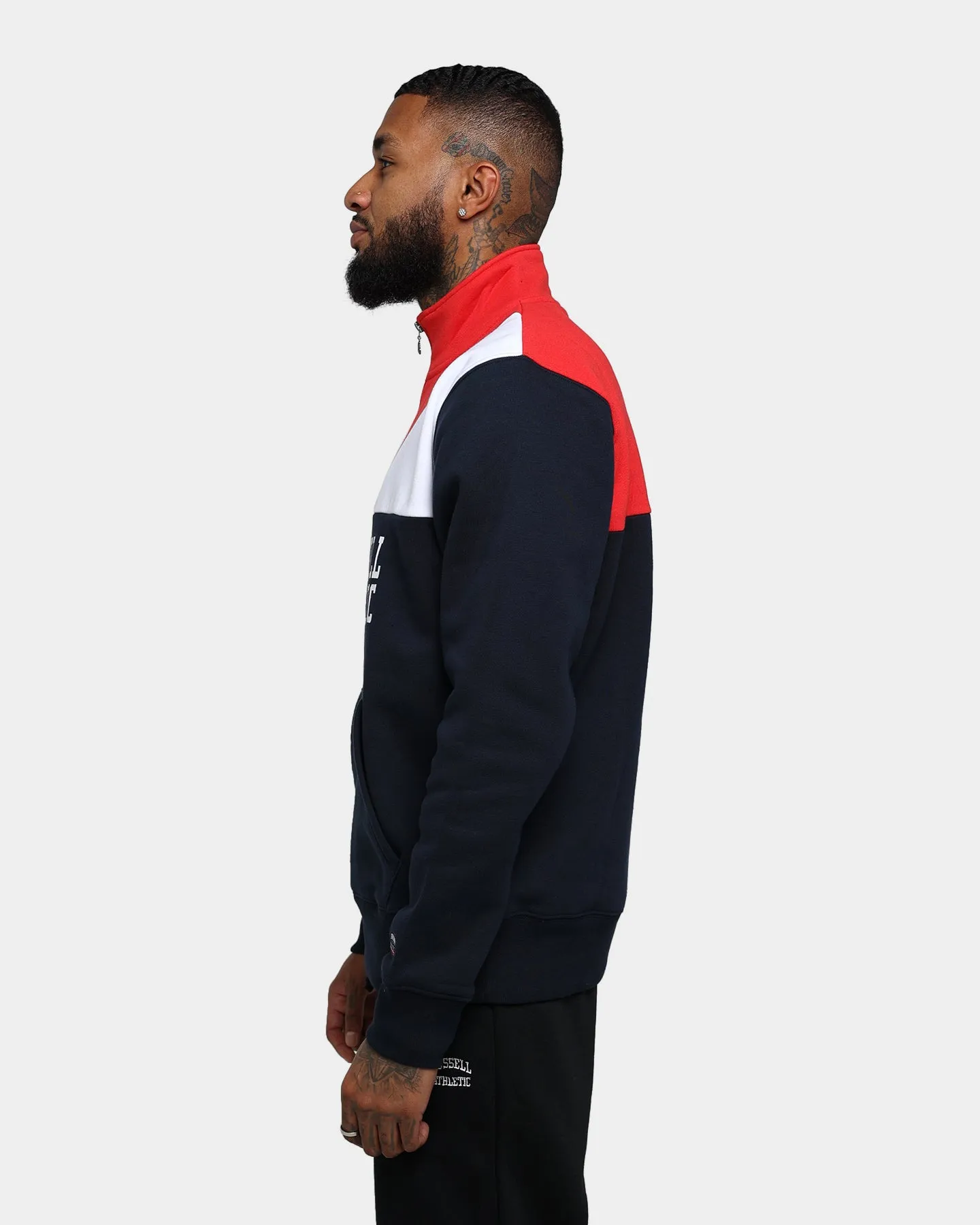 Russell Athletic Hellcat Three Quarter Zip Ink