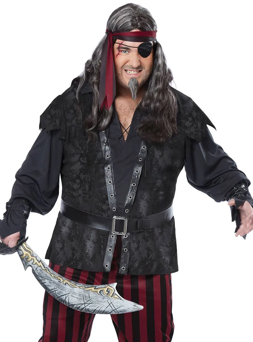 Ruthless Rogue Plus Size Mens Pirate Costume