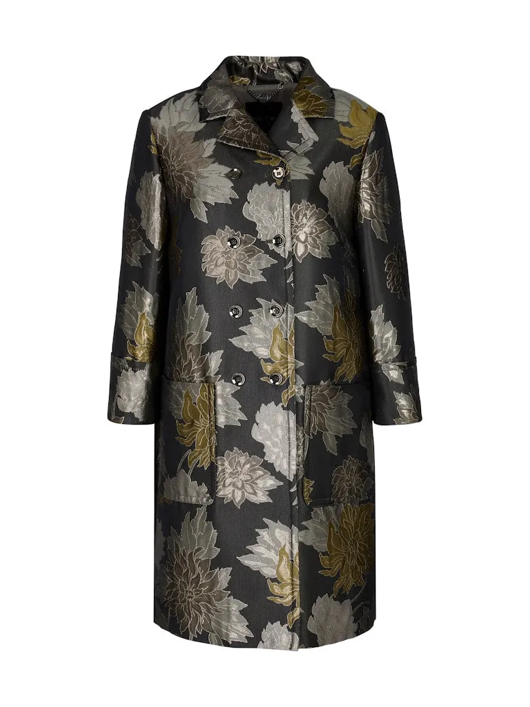 Sage Powder Noble Print Coat