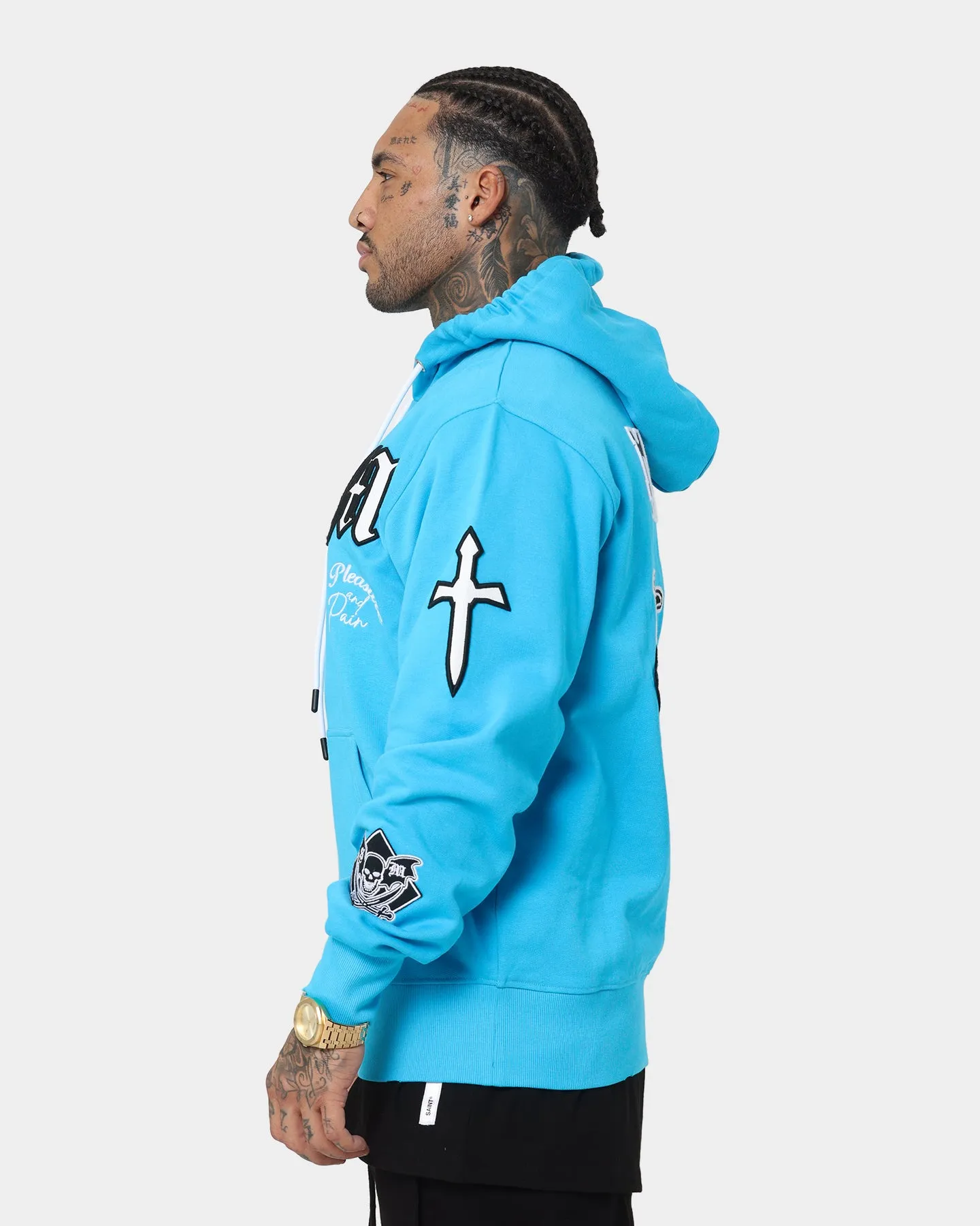 Saint Morta Graveyard Hoodie Cyan