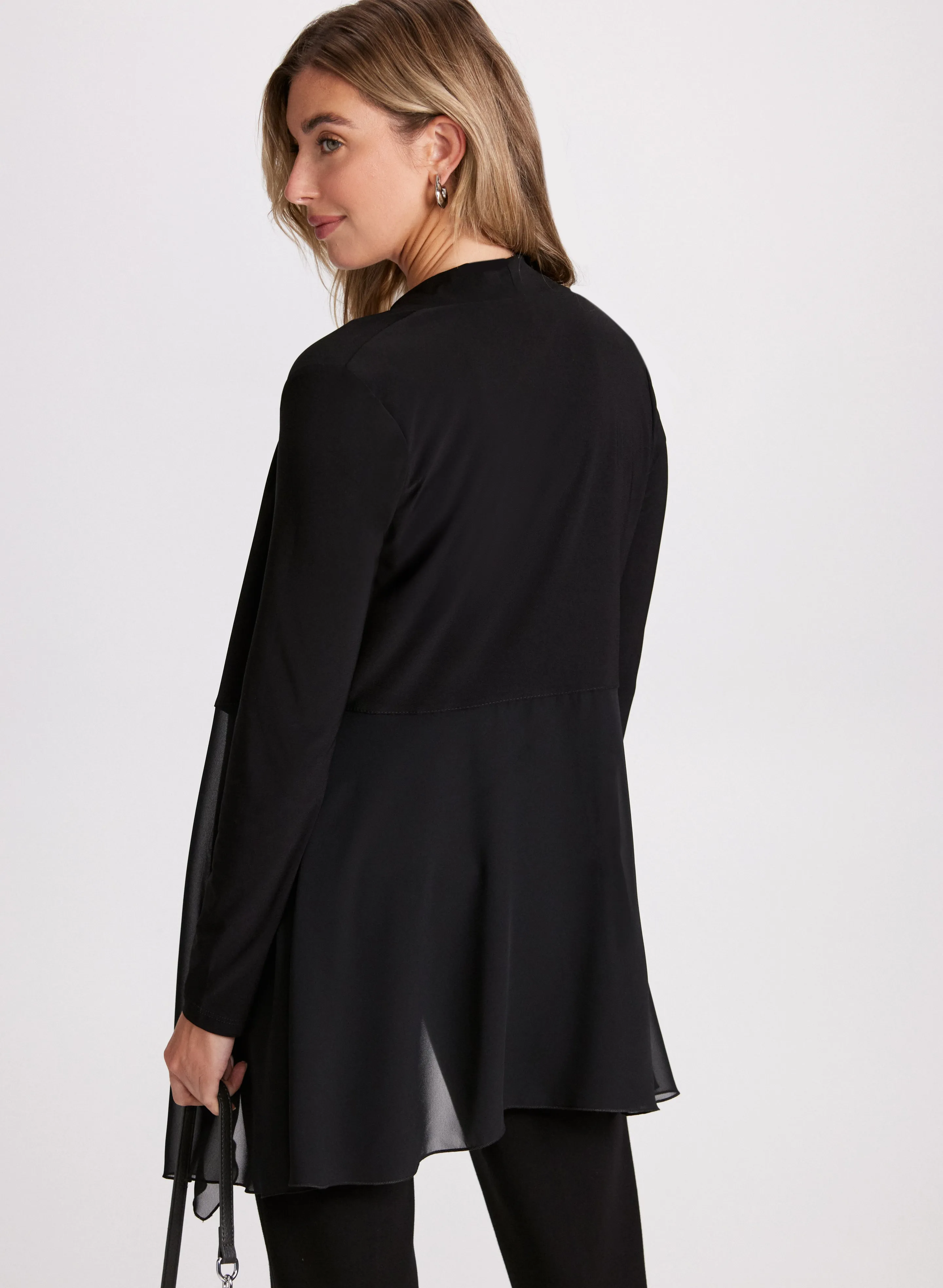 Sheer Open-Front Cover-Up