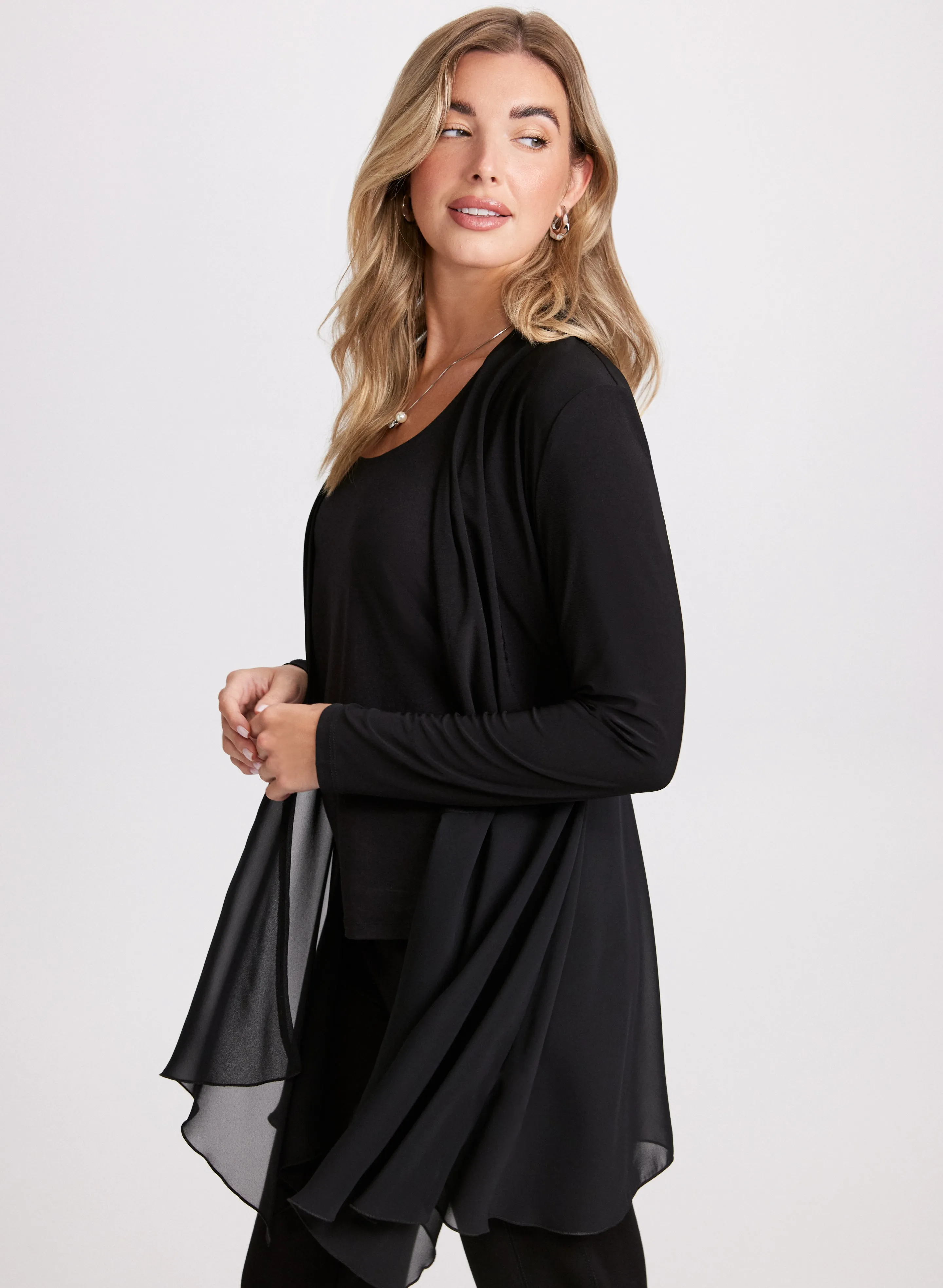 Sheer Open-Front Cover-Up