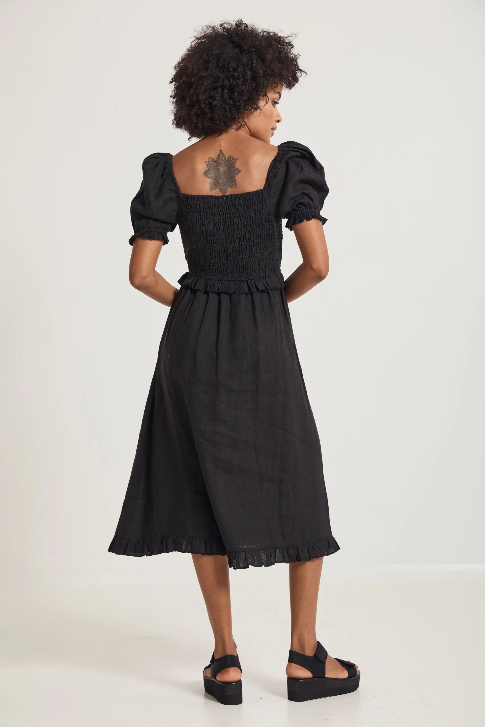 Shiloh Linen Midi Dress