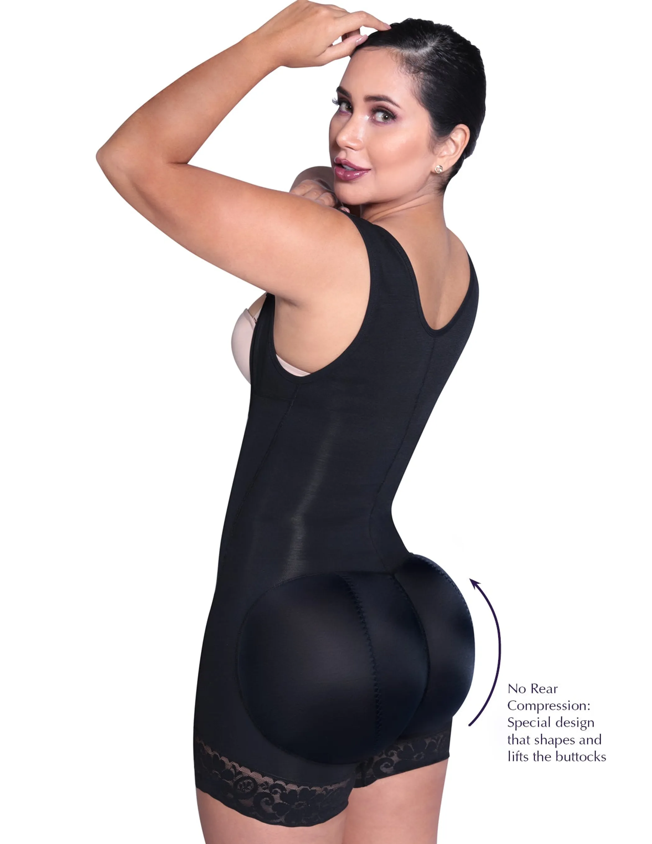 Siluet  Bodysuit Slimming Shaper with latex Wide Straps