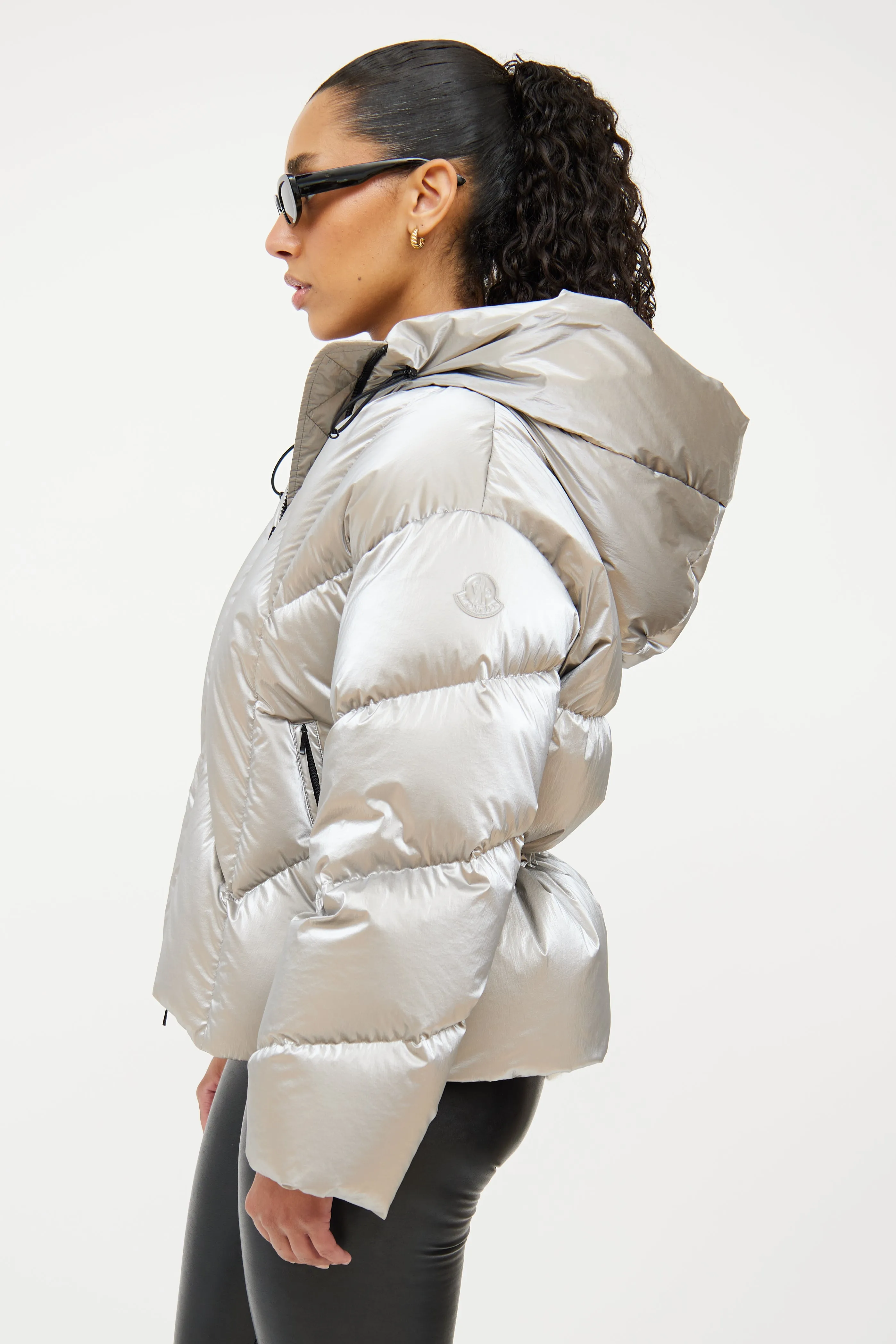 Silver Down Frele Chevron Jacket