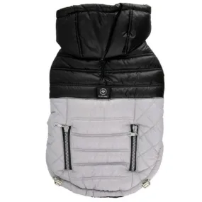 Silver Paw Urban Quilted Puffy Jacket Grey & Black