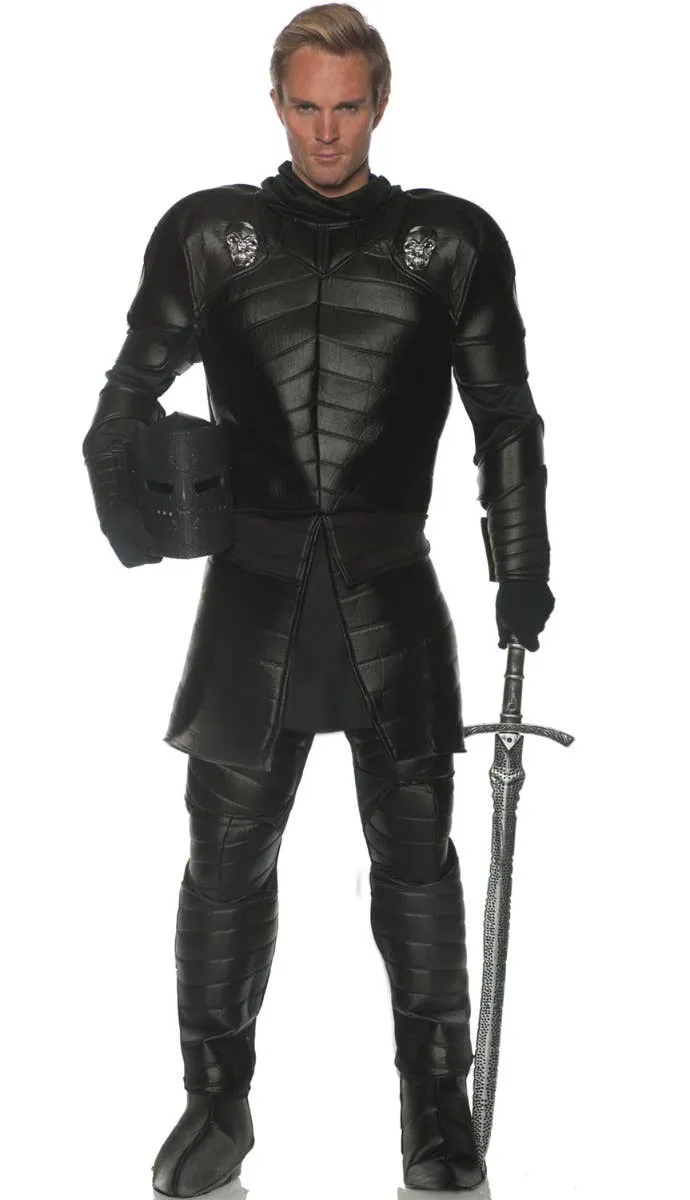 Skull Warrior Mens Plus Size Medieval Knight Costume