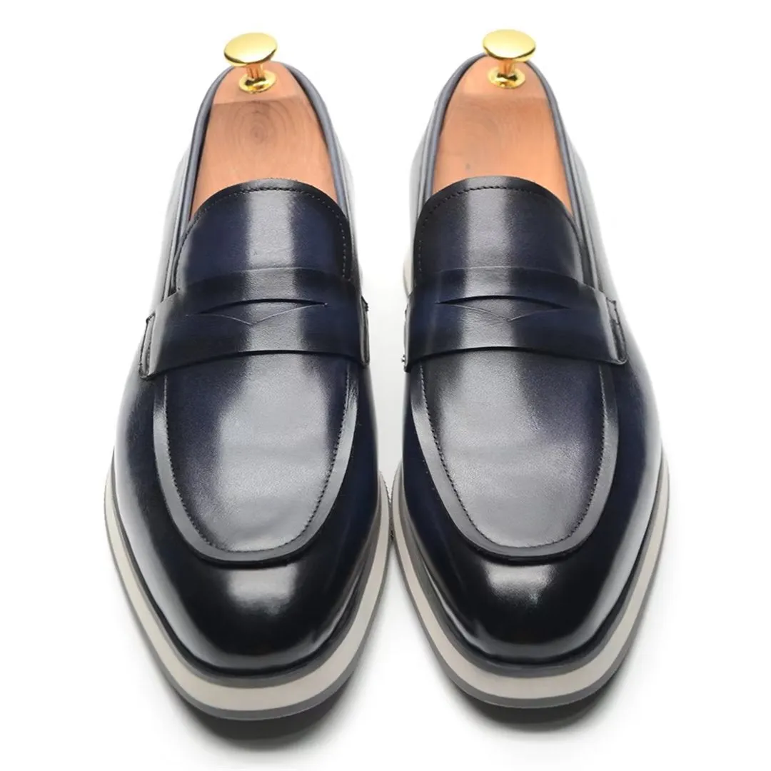 Sleek Minimalist Leather Dress Shoes