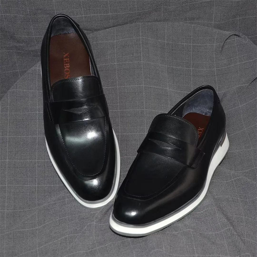 Sleek Minimalist Leather Dress Shoes