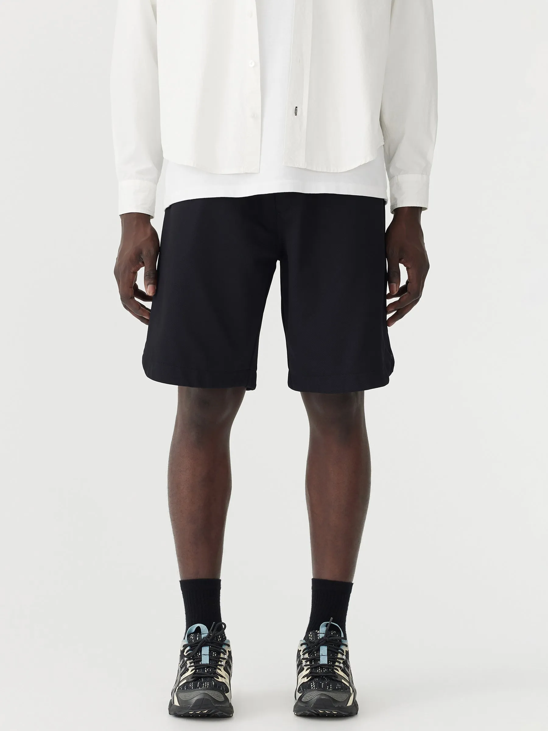 stretch twill basketball short