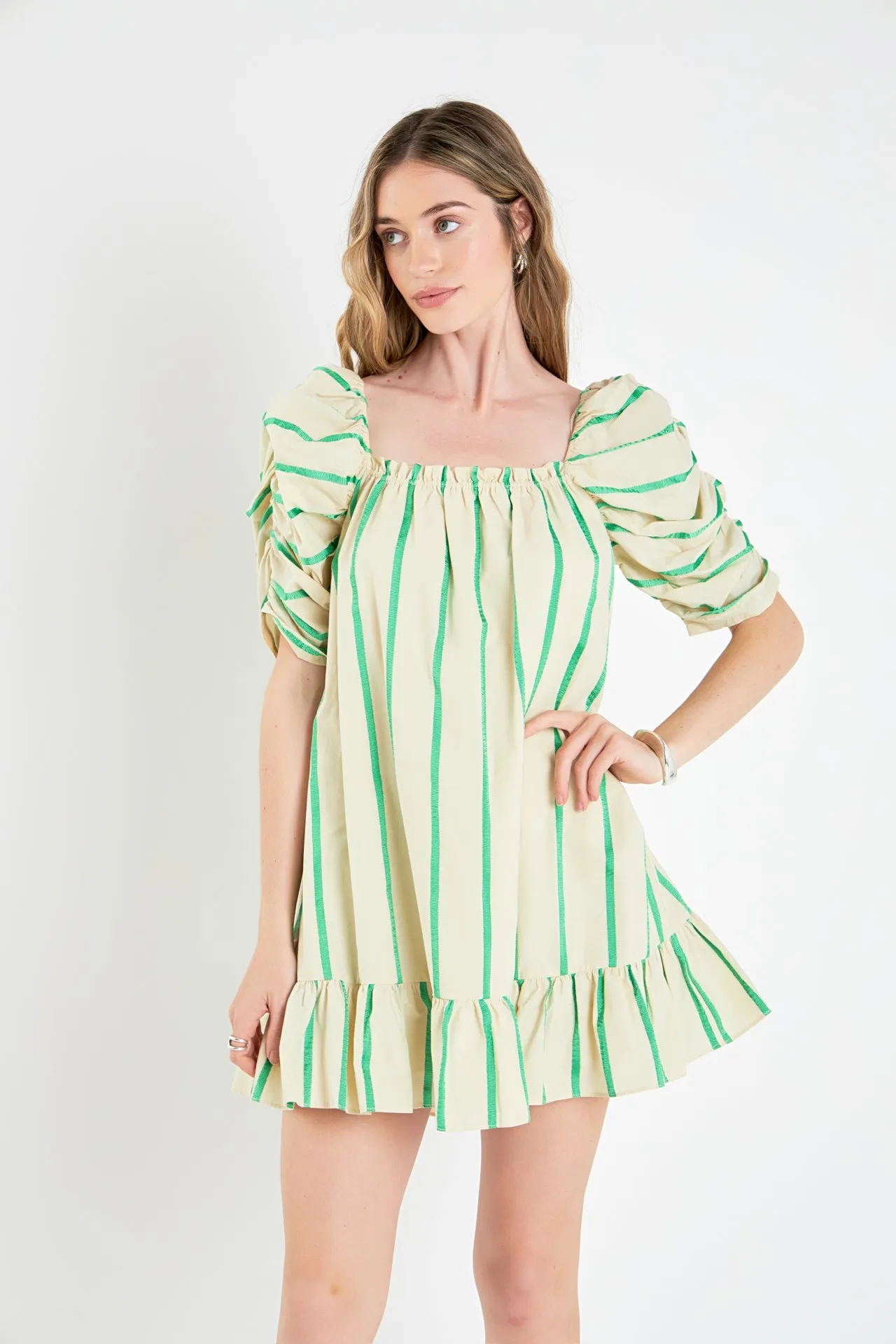 Stripe Babydoll Dress