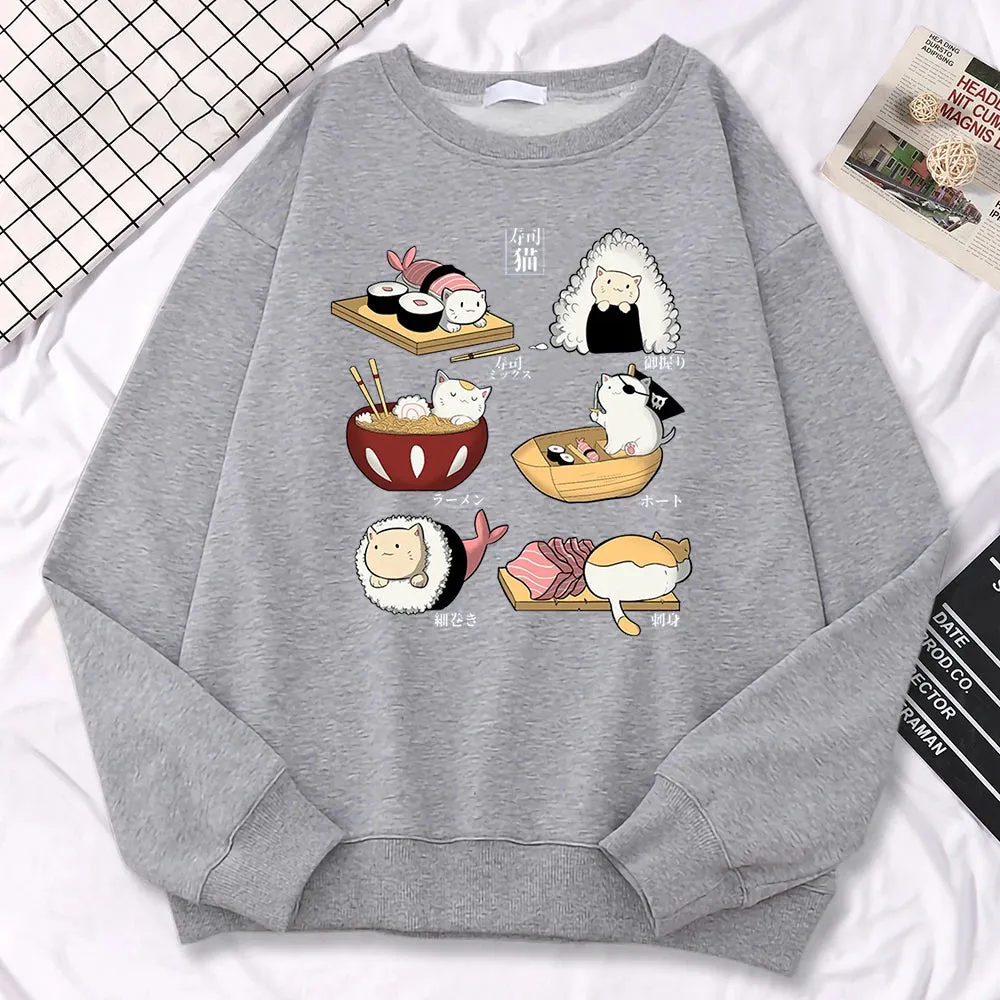 Sushi Cats Harajuku Sweater