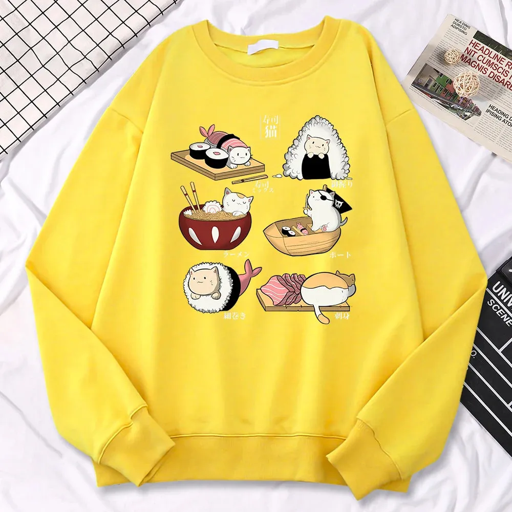 Sushi Cats Harajuku Sweater