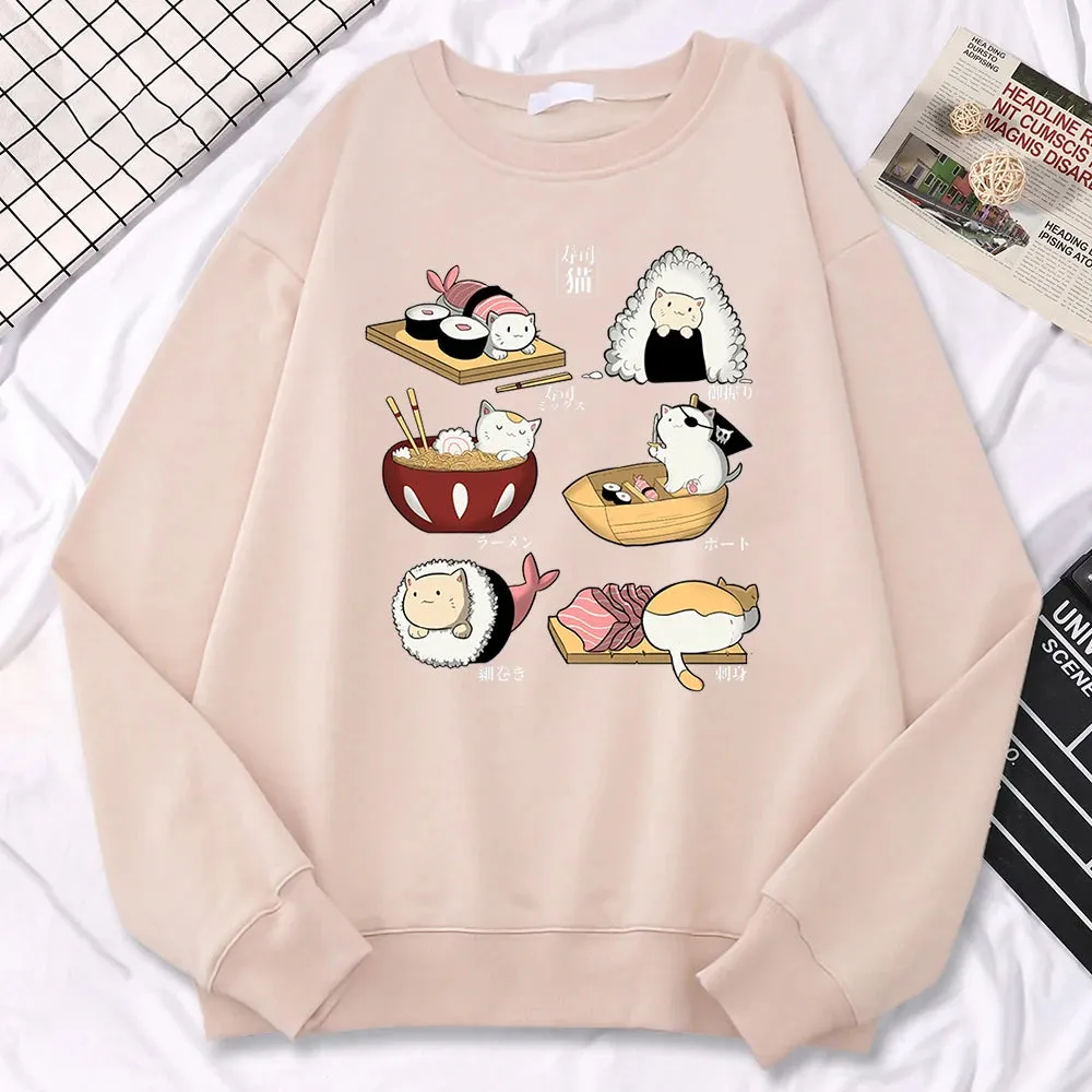 Sushi Cats Harajuku Sweater