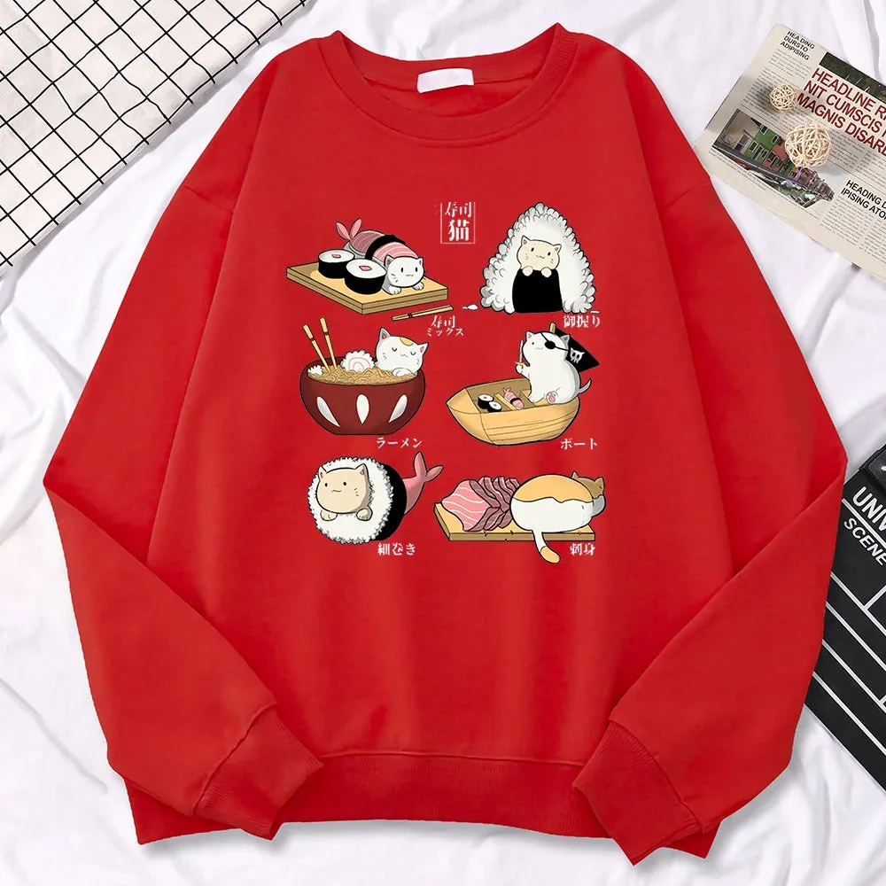 Sushi Cats Harajuku Sweater