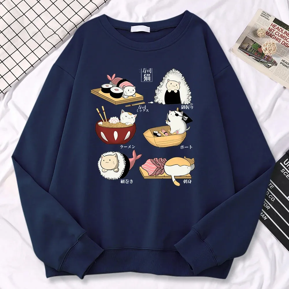 Sushi Cats Harajuku Sweater