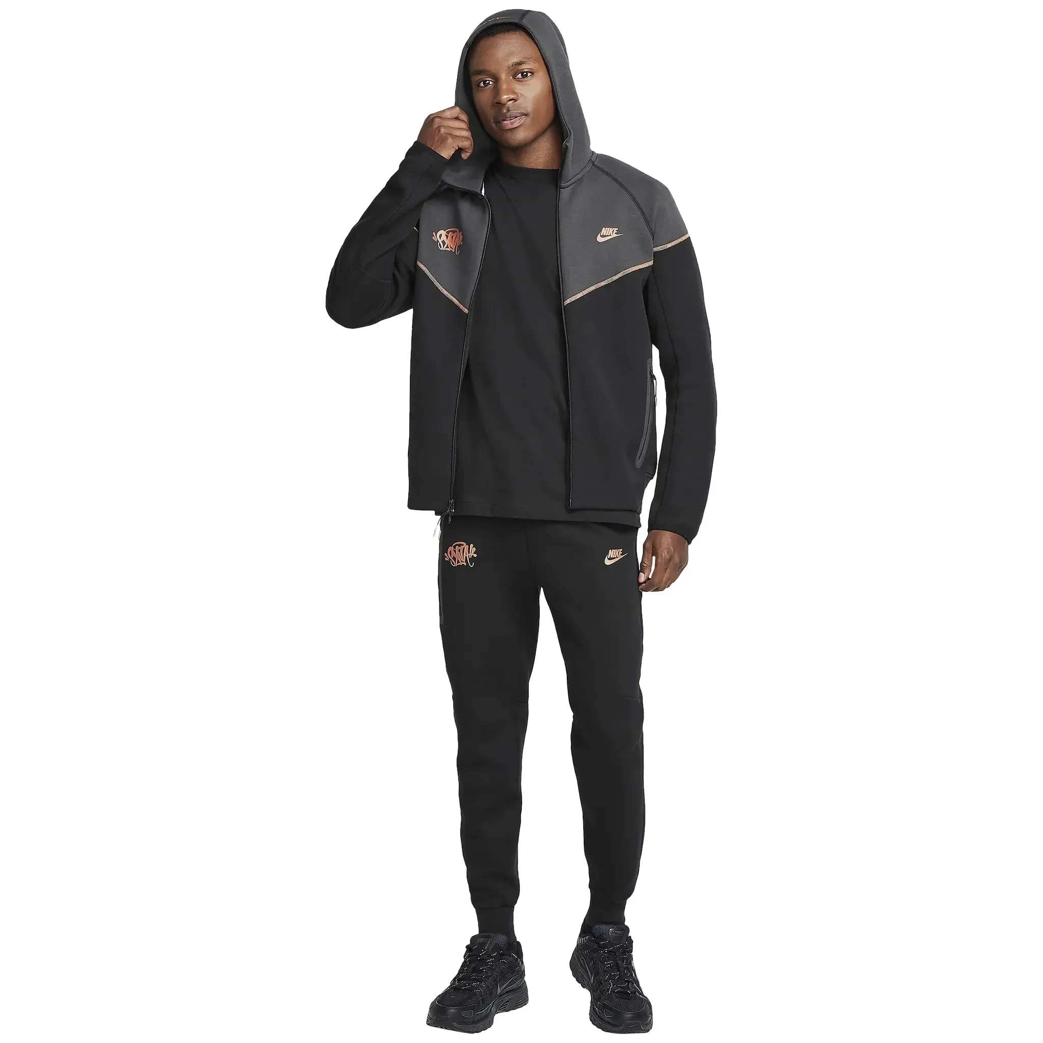 Syna World x Nike Central Cee Tech Fleece Black Hoodie