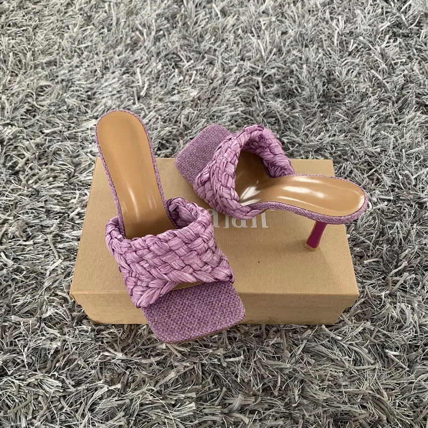 TEEK - Natural Weave mules