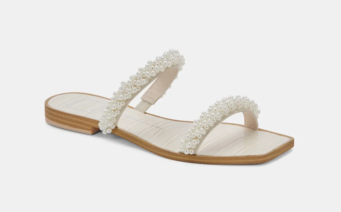 The Ivee Pearl Sandal by Dolce Vita - Vanilla Pearl