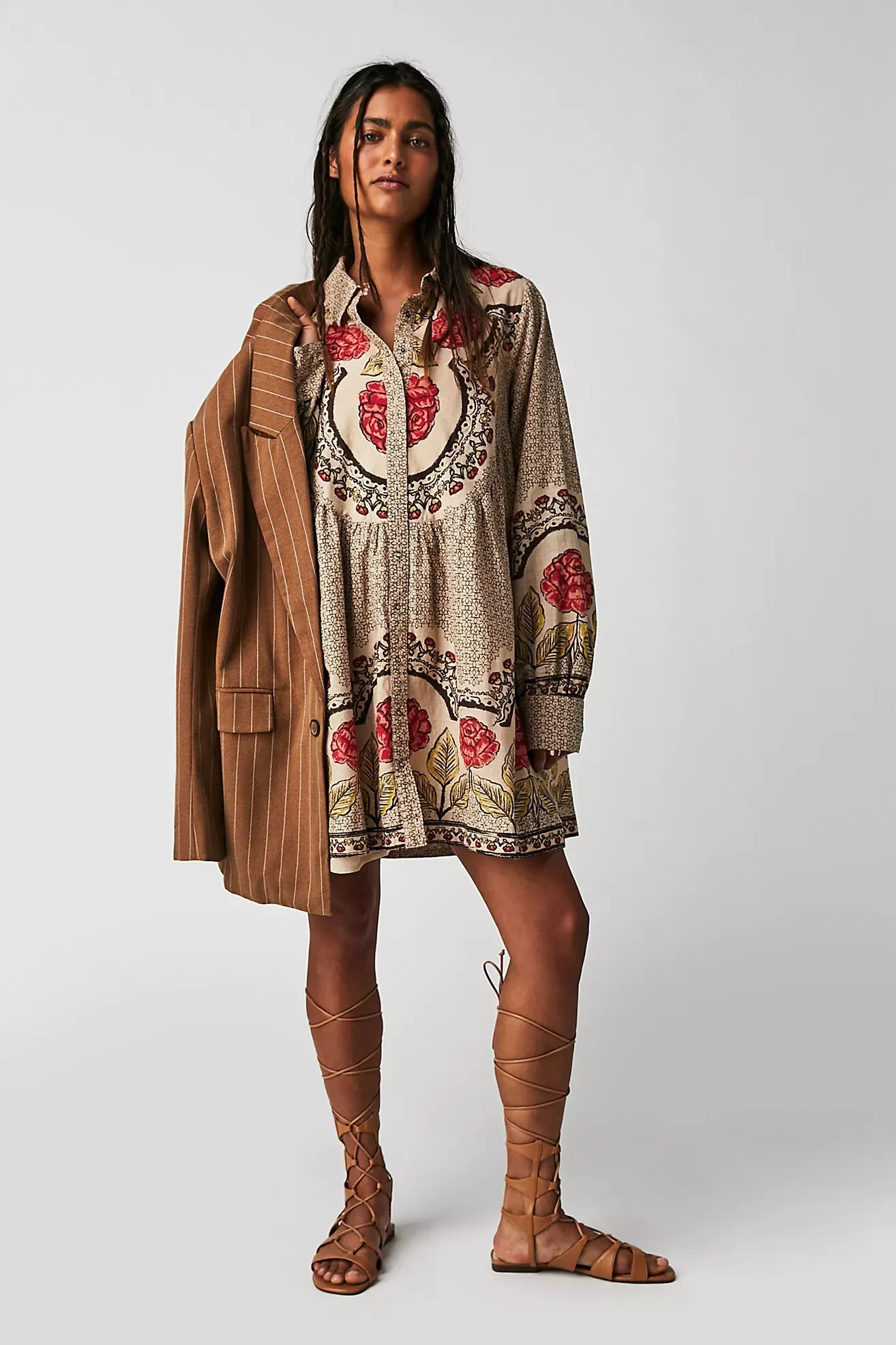 The Smell The Roses Mini Dress by Free People