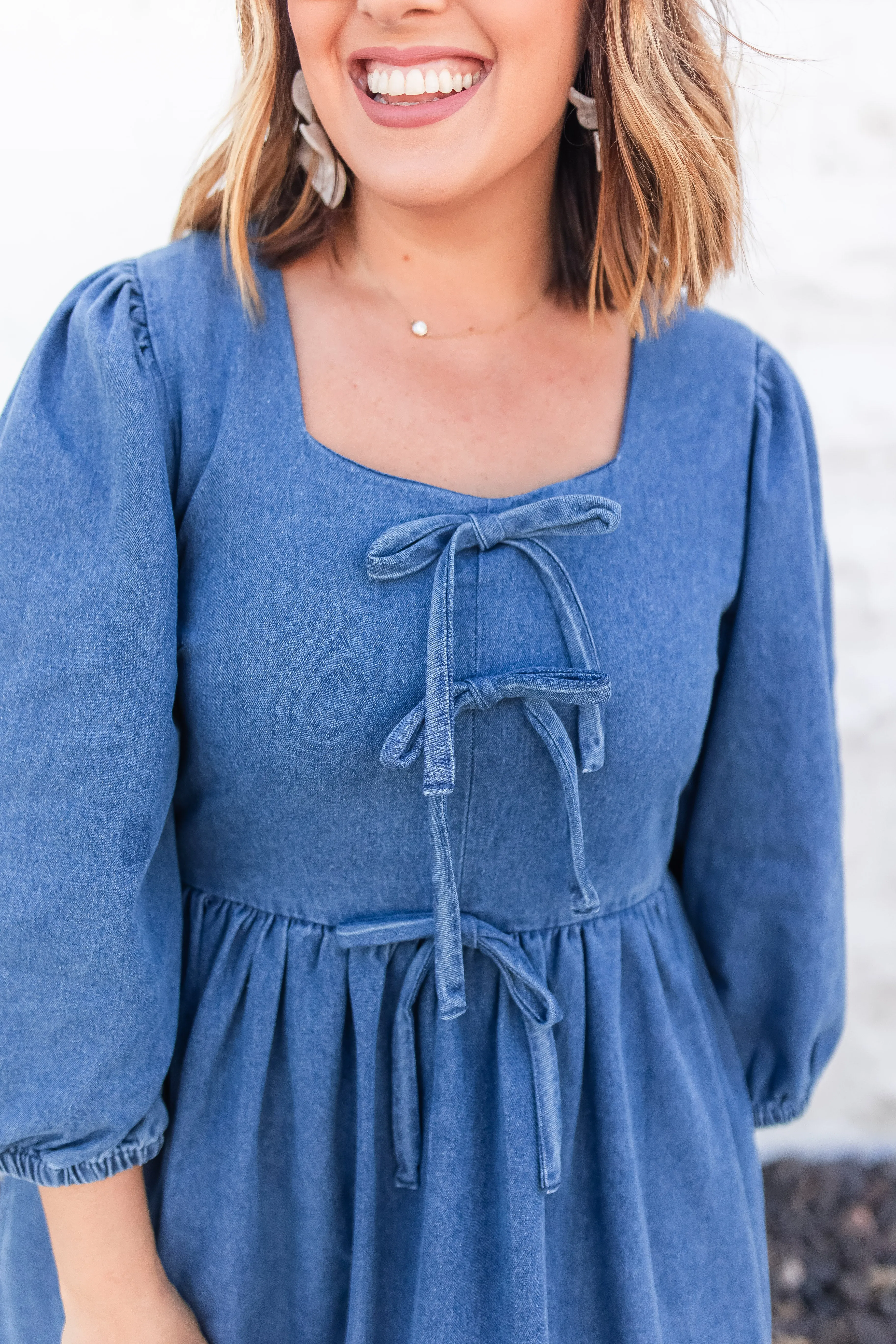 The Tied in Denim Dress