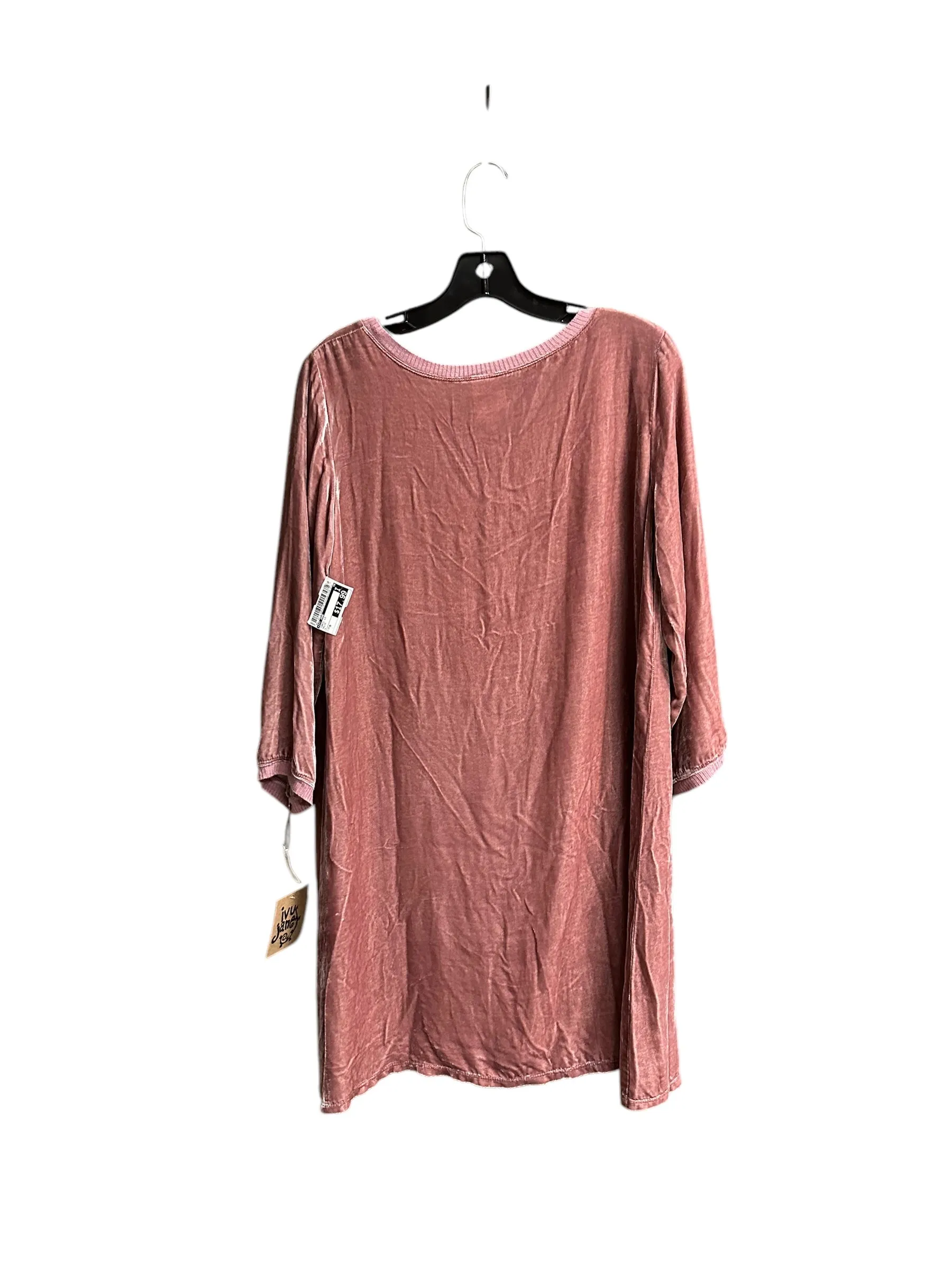 Tunic Long Sleeve By Ivy Jane In Mauve, Size: M