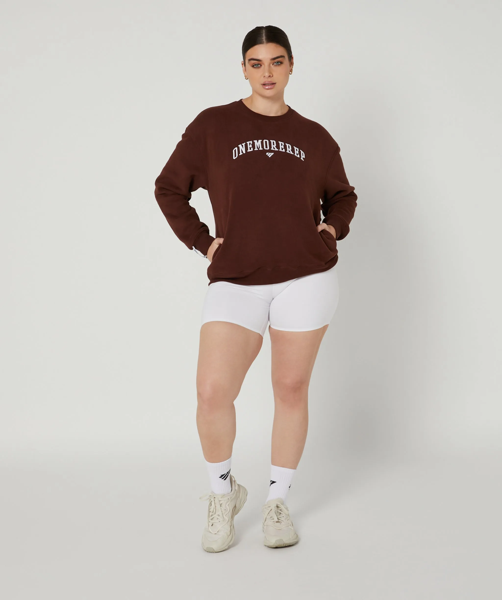 Varsity Crewneck Jumper Mocha