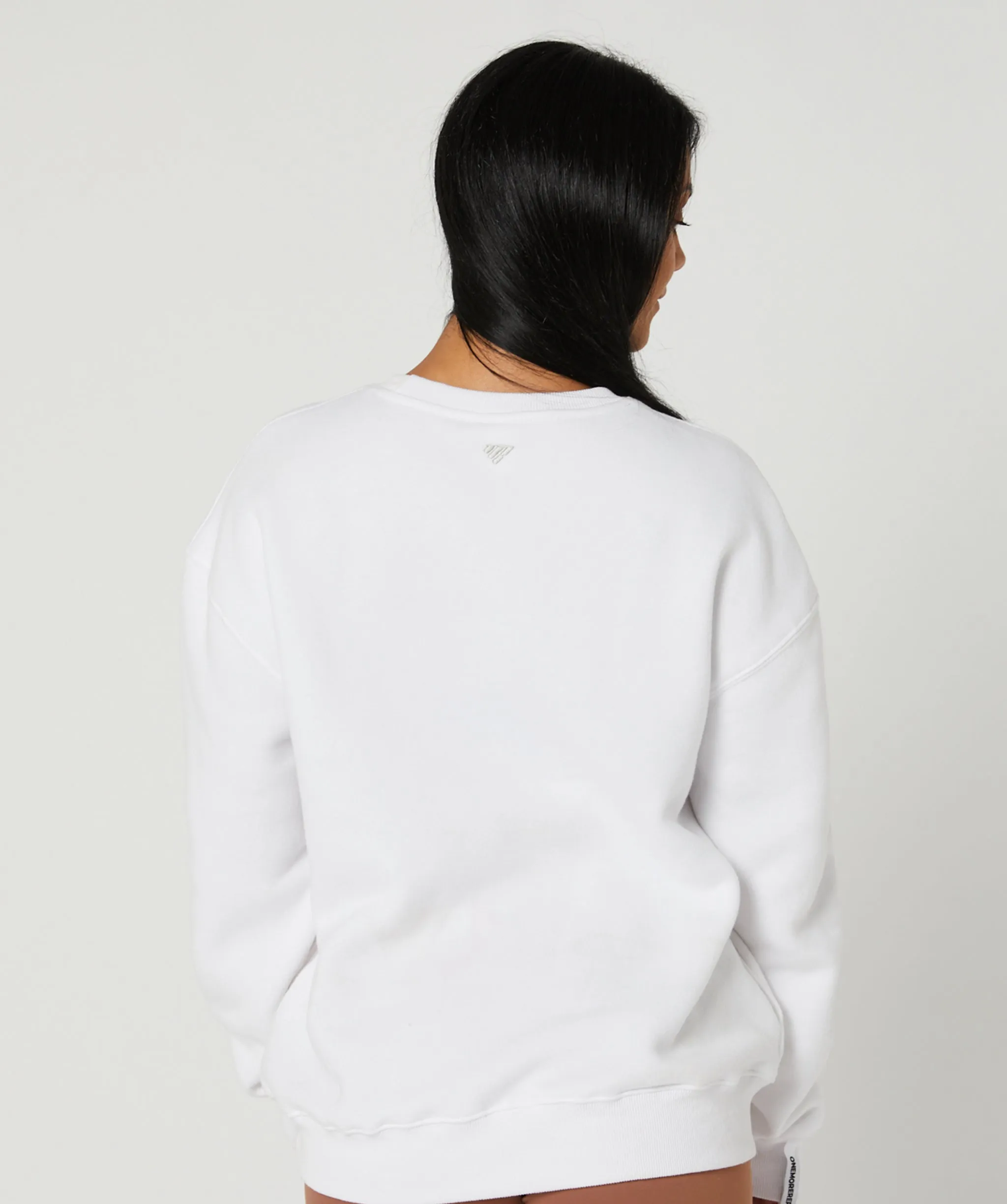 Varsity Crewneck Jumper White/Tan