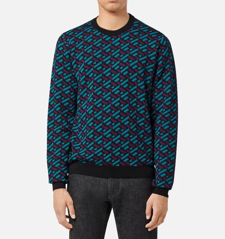 Versace La Greca Jacquard Jumper