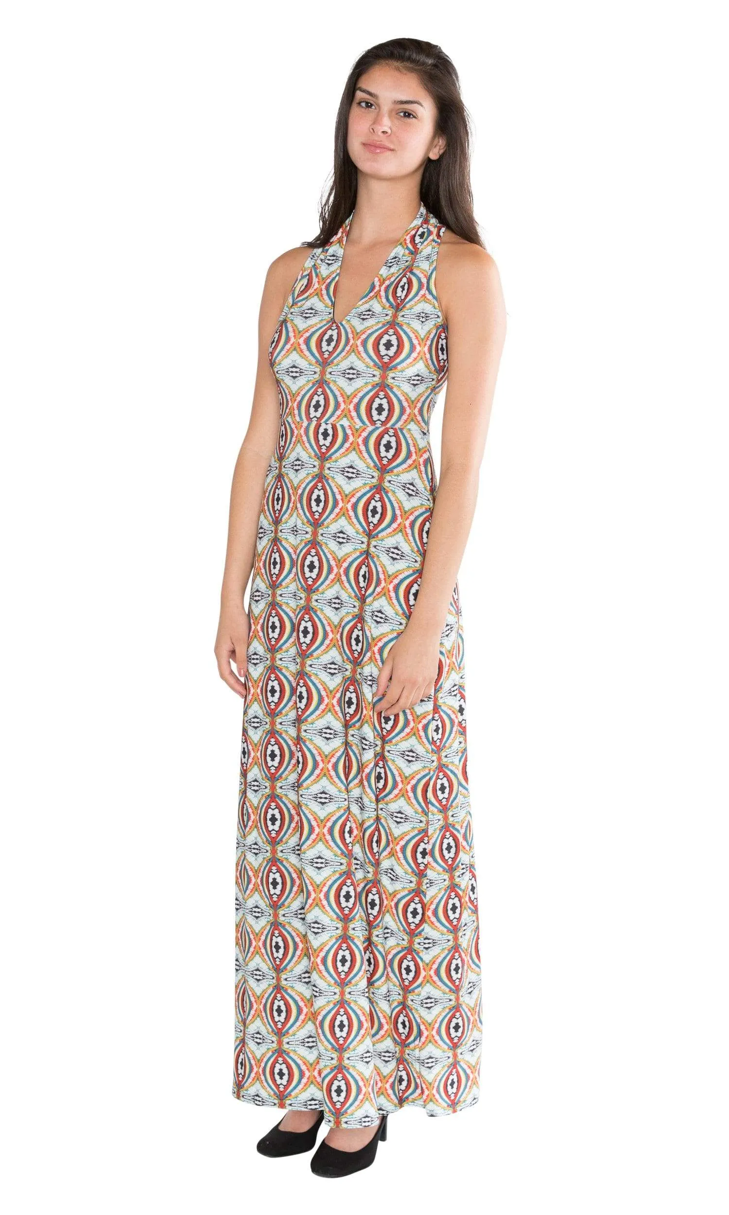 Viereck Vendome Halter Maxi Dress - Opium