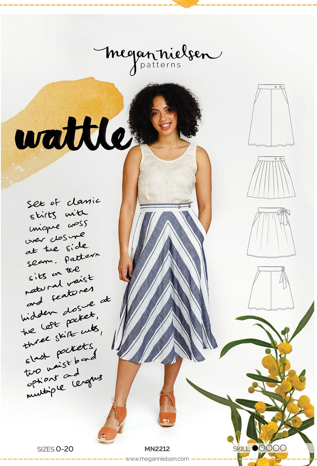 Wattle Skirt - Sewing Pattern | Megan Nielsen