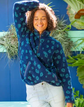 Westport Jacquard Tunic: Navy Leopard - FINAL SALE