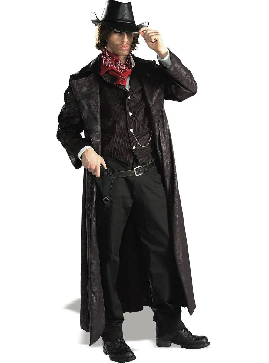 Wild West Mens Premium Deluxe Gunslinger Costume