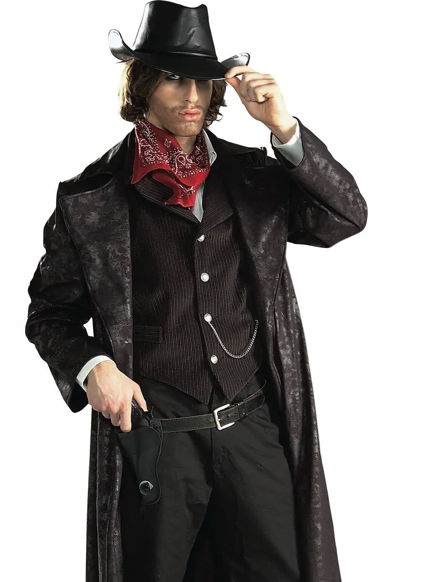 Wild West Mens Premium Deluxe Gunslinger Costume