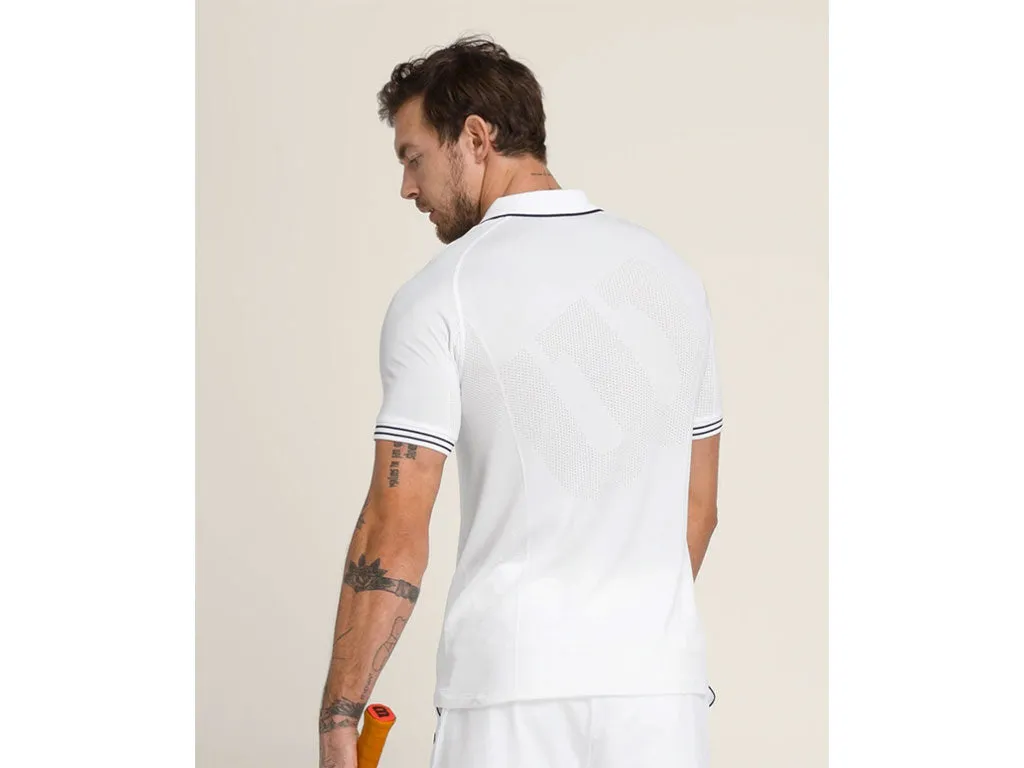 Wilson Mens Players Seamless 2.0 Short Sleeve Polo Tennis Top